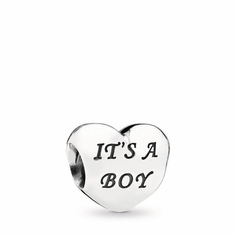 Pandora Baby Boy Charm - Sterling Silver/Blue/Cubic Zirconia - Canada | YN8615EF